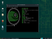 Xfce OpenSUSE com tema Adapta